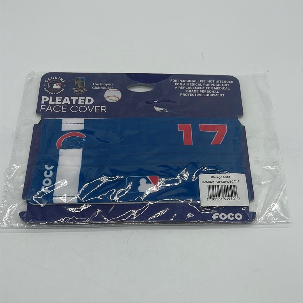 FOCO Chicago Cubs Pleated Face Cover